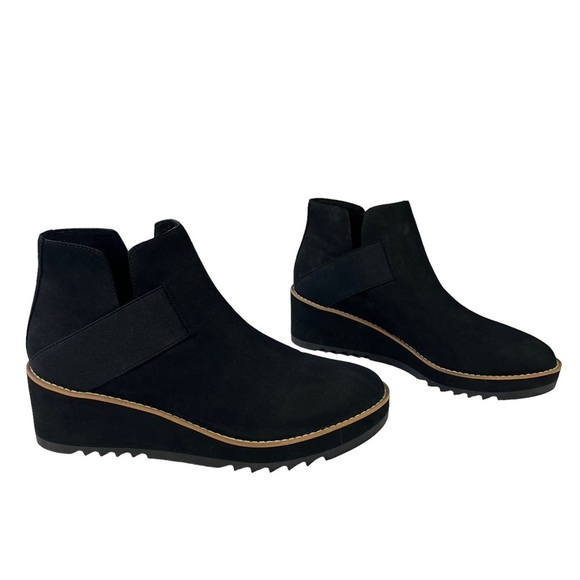 Eileen Fisher Lark leather Chelsea‎ Ankle Black Booties Womens Size 9.5 - Picture 3 of 11